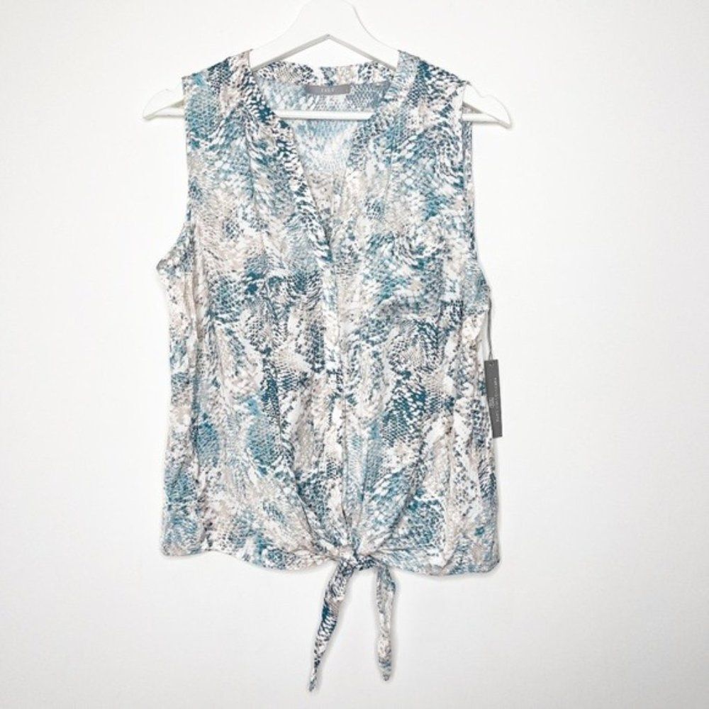 TART Liya Python Print Tie Front Blouse NWT - image 1